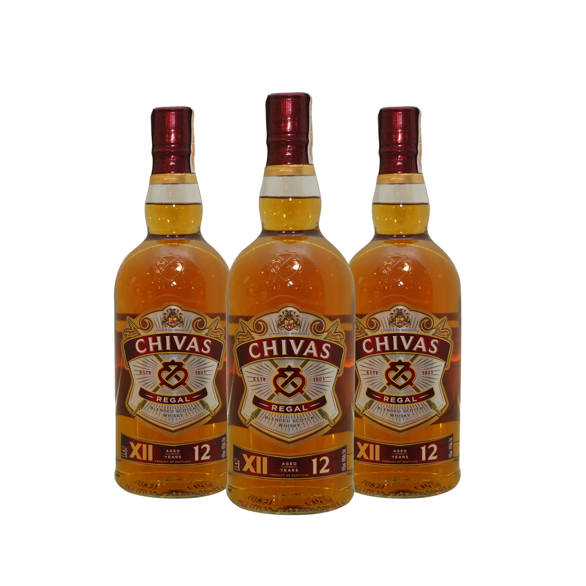 Chivas Regal XII 12 Years Old Pack of 3 1L